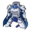 Blue Silver Knight Armor