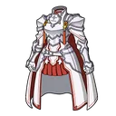 Red and White Knight's Armor