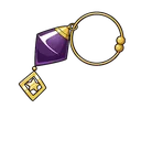 Violet Star Earring