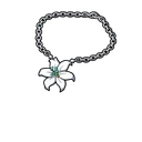 Jade Flower Necklace