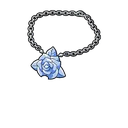 Blue Rose Necklace