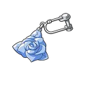 Blue Rose Earring