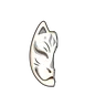 Half Fox Mask