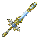 Glacial Blue Rose Sword
