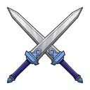 Dual Iron Swords ×2