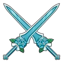 Dual Hydrangea Sword