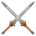 Stone Slicing Twin Swords