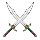 Jewelry Night Scimitar x2