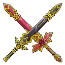Starlit Cloud Sword x Lucent Red Rose Sword