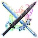 Unlock Sacred Power Night Sky Sword x Blue Rose Sword