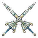 Dual Snowflake Ice Swords